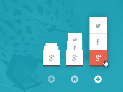 Social Share animation button clean colorful flat hover icon interface share buttons social ui web