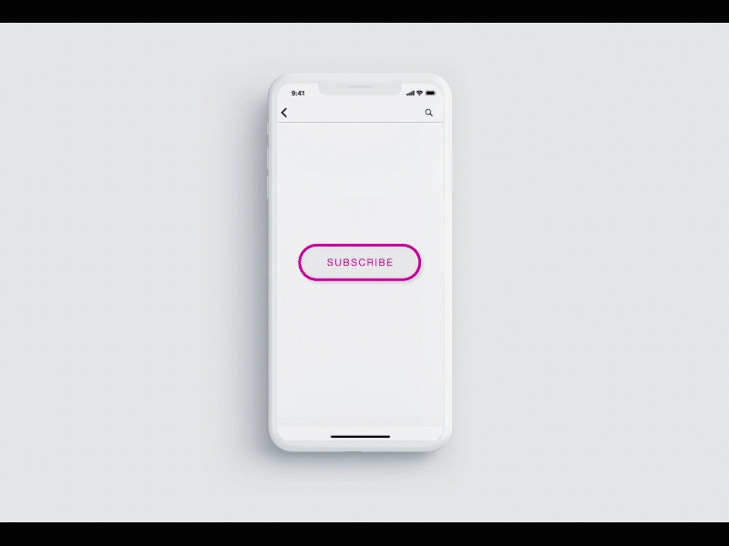 Subscribe button UI animation button subscribe ui ui design ui motion