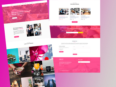 business homepage landing page psd template webdesign
