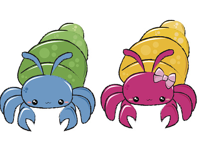 Hermit Crabs designs, themes, templates and downloadable graphic elements  on Dribbble