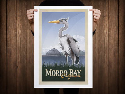 Morro Bay California Blue Heron