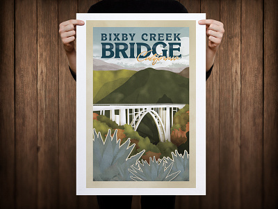 Bixby Creek Bridge Poster bixby creek bridge hwy 1 poster