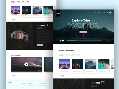 Explore World Design clean design travel ui ux web webdesign website design world