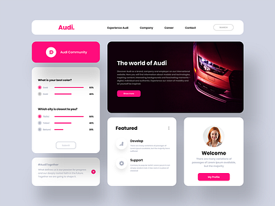 Audi web design