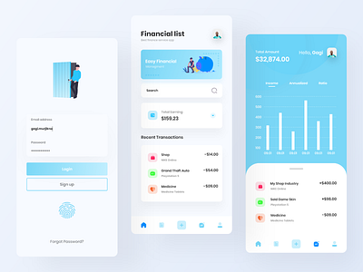 Finance App Design