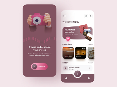 Memories App design