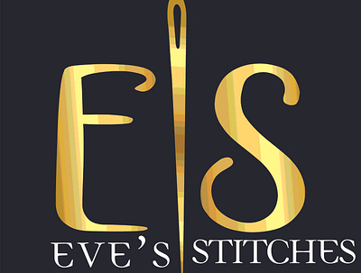 Eves Stiches logo1 animation branding coreldraw 2019 design designs flat icon illustraion illustration logo