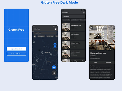 Gluten free Ui app design illustration ui ux