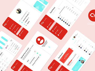 Cloud Bank Mobile User Interface design