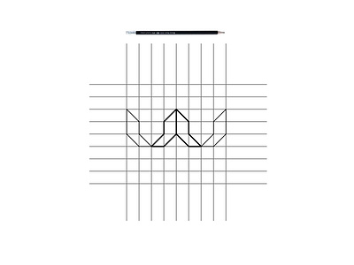Winged logo design sketch