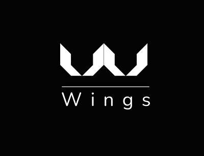 Winged initial before changed branding design graphic design graphics illustration illustrator logo typography ui vector