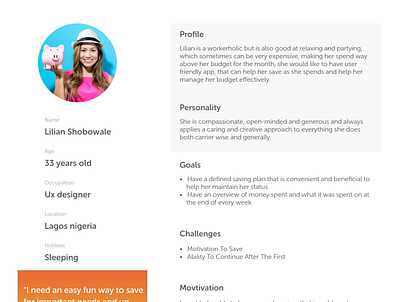 UX designer User persona profile app branding design icon illustration typography ui ux