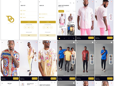 Drop Off Fashion Mobile App app branding design fashion graphic design illustration lead product designer logo mobile app product design typography ui ui ux designs ux vector