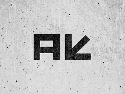 AK logo black and white brand brand design brand identity branding graphic design identity logo