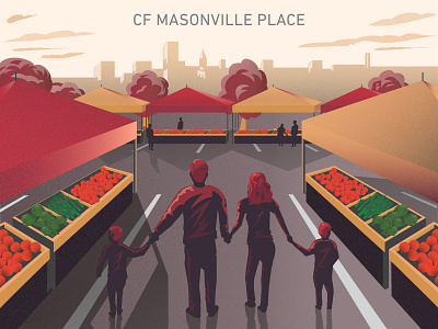 Masonville Market Illustration