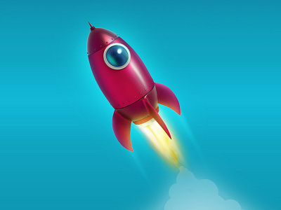 Rocket 3Dicon 3d 3dicon icon illustration rocket rocket launch