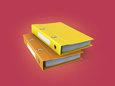 Office folders 3Dicon