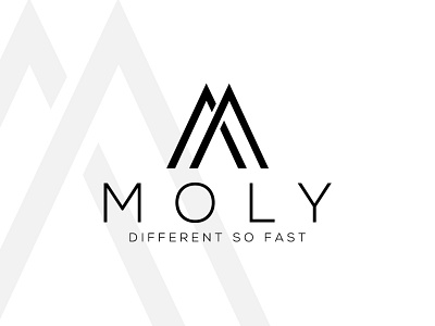 Moly Logo branding design flat identity illustration lettering logo minimal type vector