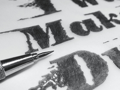 Lev 26:11 WIP illustration lettering pencil sketch type typography