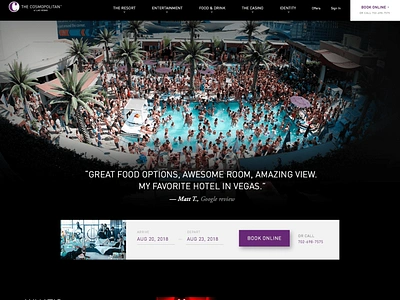 The Cosmopolitan of Las Vegas casino designsystems homepage hospitality hotel resort