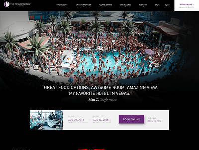 The Cosmopolitan of Las Vegas casino designsystems homepage hospitality hotel resort