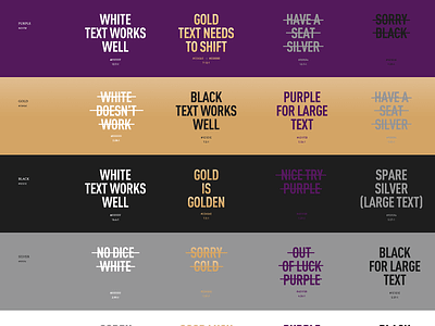 Testing color contrast ratios casino design systems hospitality hotels