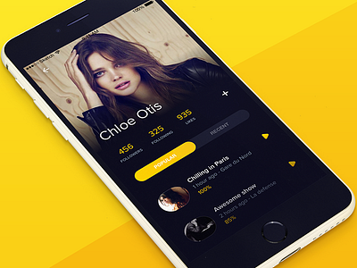 social app profile mobile app design ui ux