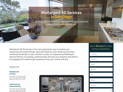 New version of Matterport website landing page animation design illustration logo ui ux vector web website