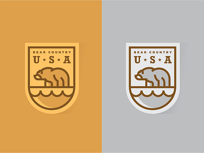 Bear Country Patch Design