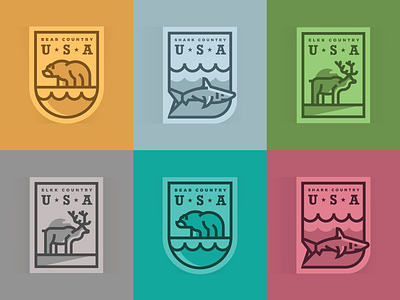 Patch Design Series badge badge design design illustration patch design typography vector