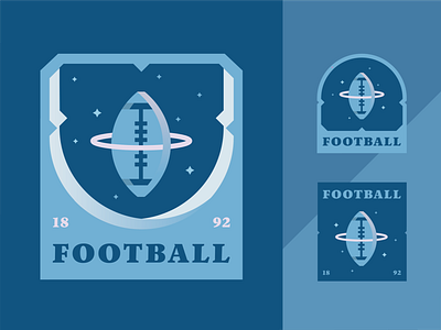 Football Patch Design badge badge design design illustration patch design typography vector