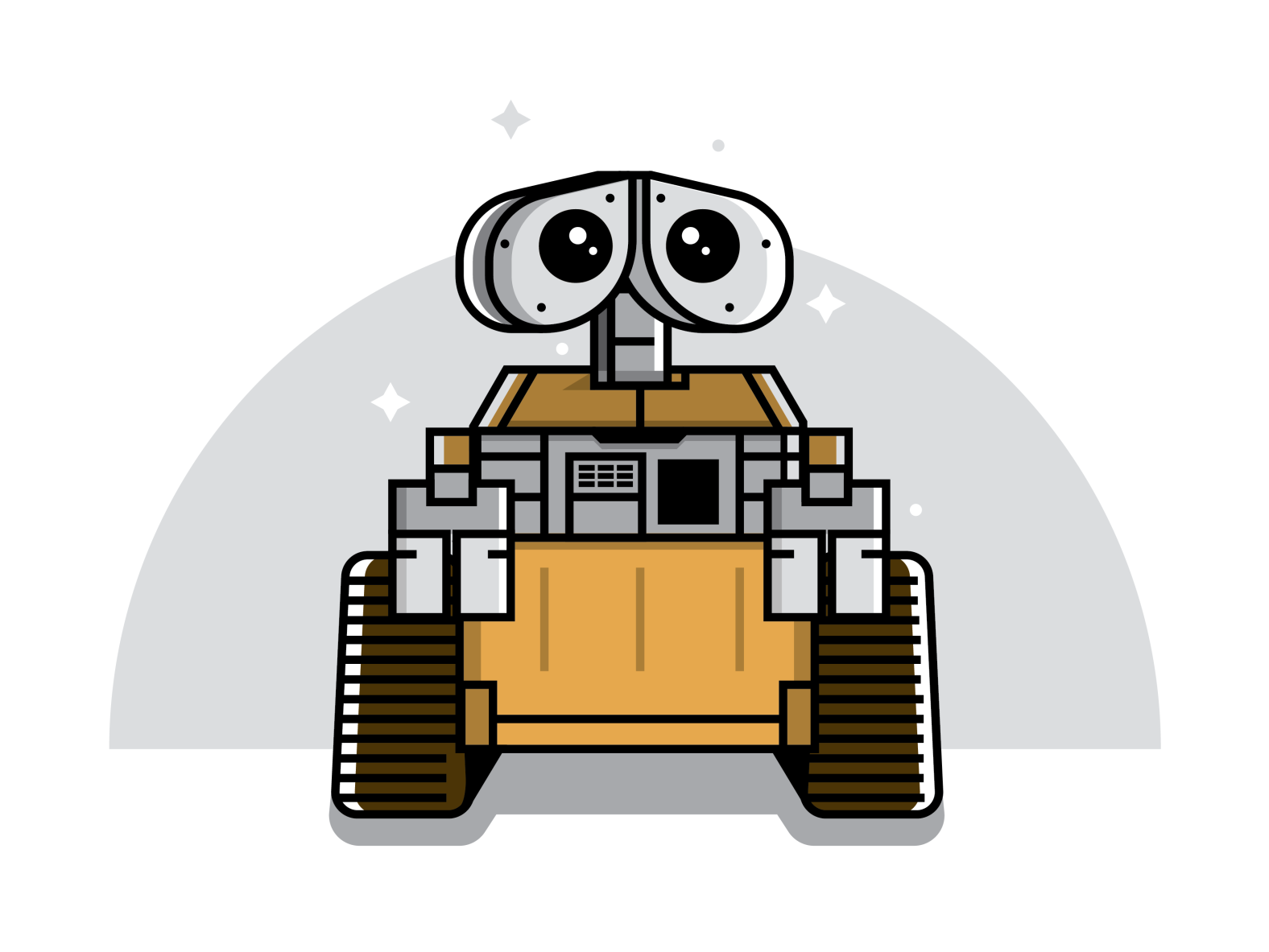 Walle Illustration by Darren Pollock on Dribbble