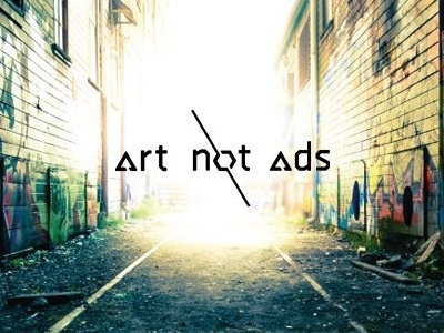 Art Not Ads identity abstract geometric identity logo logotype typography