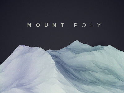 Mount Poly c4d experiment mounatin polygon type