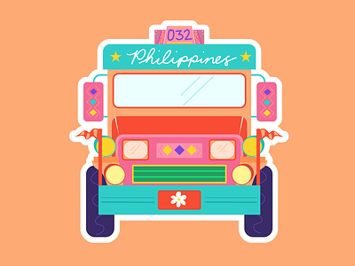 Pinoy Jeepney Illustration graphic design illustration sticker