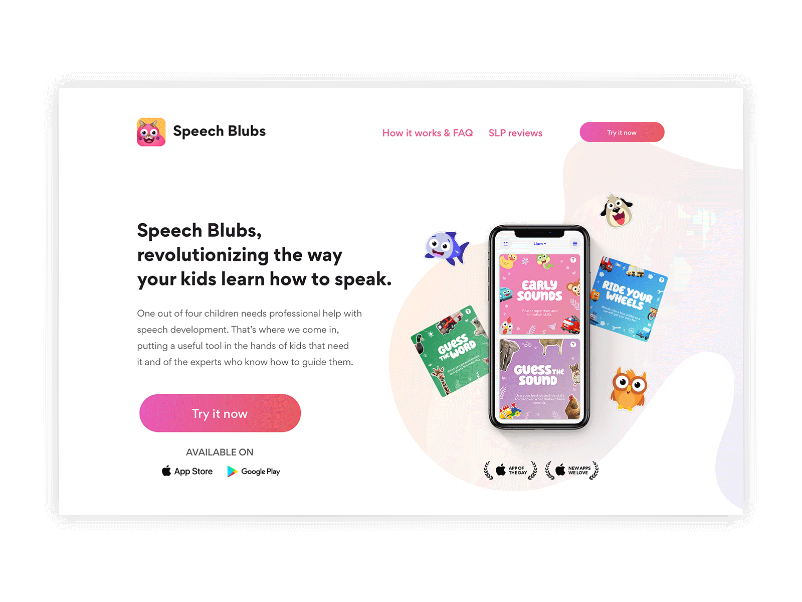 Speech Blubs website ui user experience user interface ux web design website