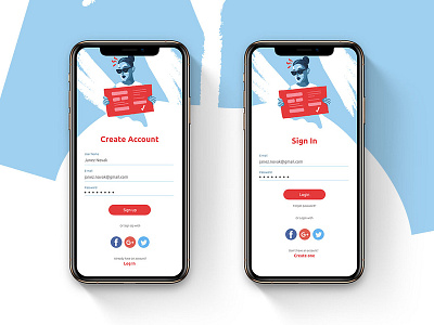Sign Up I Daily UI #001 concept daily ui iphone mobile mobile ui ui ux