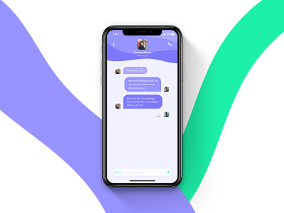 Direct Messaging I Daily UI #0013 chat chatting concept daily ui design iphone messenger mobile ui user experience user interface ux