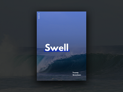 Swell Magazine Concept concept flat magazine ocean surf surfing swell wave