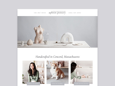 Aphros Squarespace Website