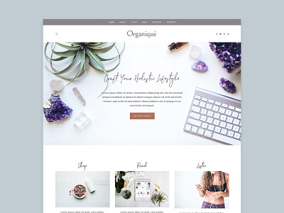 Organique Squarespace Site