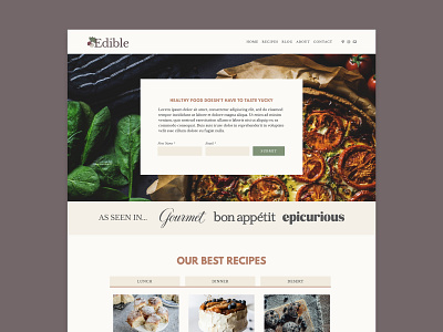 Edible Squarespace Website bold colors custom design dark colors design food and beverage responsive responsive web design responsive website responsive website design squarespace web web design web design agency web design company website website design website design company