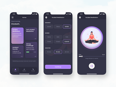 Meditation mobile app