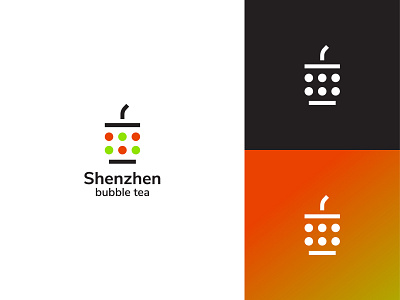 Shenzen Bubble Tea branding design bubble bubble tea design logo logochallenge logocore logodesign logomark shenzhen vector