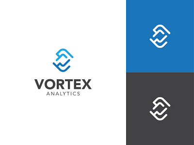 Vortex Analytics analytics branding design design logo logochallenge logocore logodesign typography vector vortex