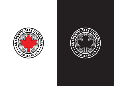 Authentically Canadian authentic authentically canada canadian design logo logochallenge logocore logocorechallenge logodesign logomark vector