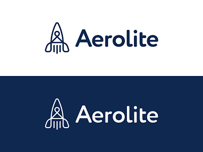 Aerolite branding branding design dailylogochallenge design logo logochallenge logodesign logomark logotype rocket rocket logo vector