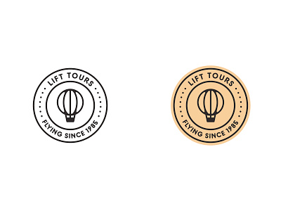 Lift Tours air balloon branding branding design color dailylogochallenge design hotairballoon logo logochallenge logodesign logomark logotype vector