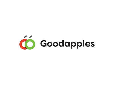 Goodapples app apples branding design good goodapples green investing logo logodesign minimal red vector