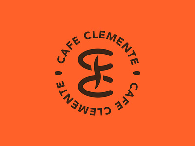 Cafe Clemente 99designs badge badge logo branding branding design cafe cafe logo design lettermark logo logodesign logomark typography vector